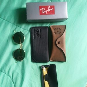 Vintage Ray Ban round metal sunglasses